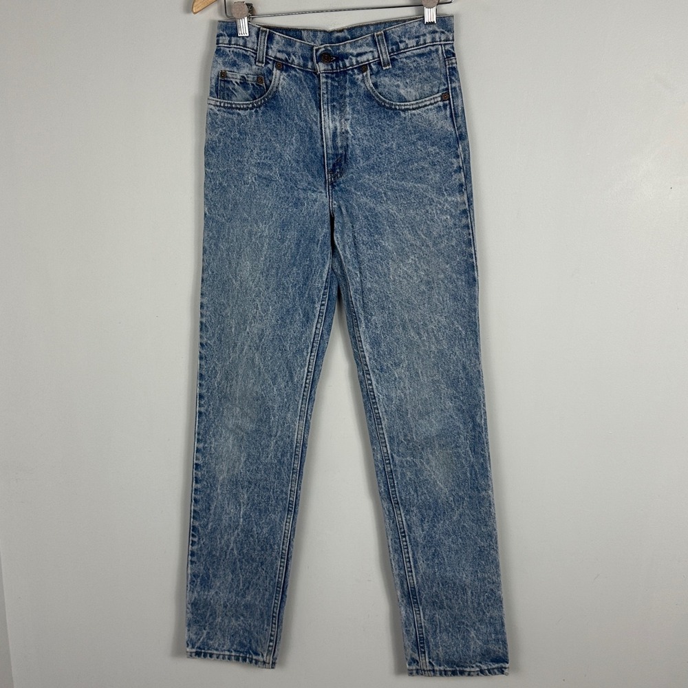 Levis Acid Wash Student Vintage Jeans Womens Size 29 x 34 Style 7505-0209 Denim
